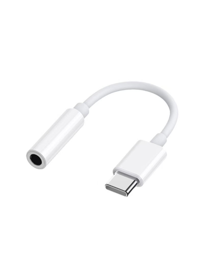 ChenDa USB Type-C to 3.5mm Headphone Jack Adapter, Compatible with iPhone 16/15 Series, Samsung Galaxy S25/S24 Series and Most Type-C Devices (White) - Image 3